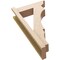 Ekena Millwork 5 1/2-in W x 16-in D x 28-in H Balboa Trad Rough Cedar Woodgrain TimberThane Outlooker, Primed Tan OUTUR055X16X28BOA04RCPR - alternate 6
